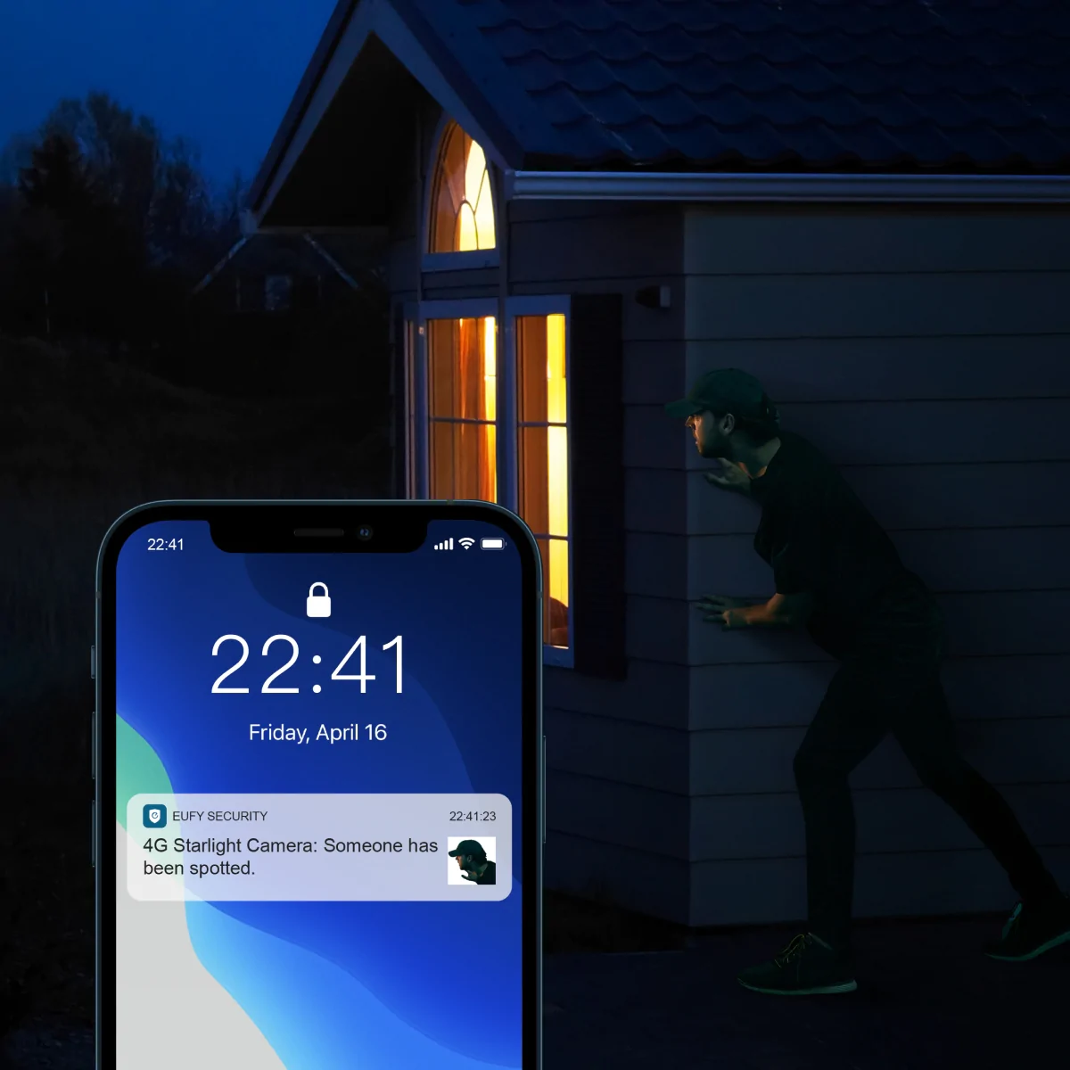 AI detection security camera